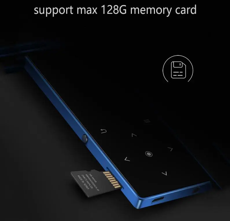 8G Bluetooth MP3 MP4 плеер студенческий MP5 Mp6 Ebook текст на английском языке Поддержка карт