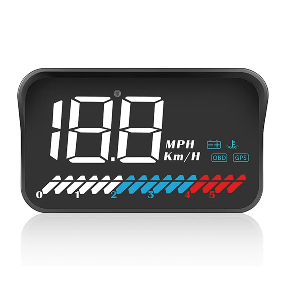 

Светодиодный дисплей на лобовое стекло M7 HUD OBD2, автомобильный экран на борту, автомобильное предупреждение о превышении скорости, проектор ...