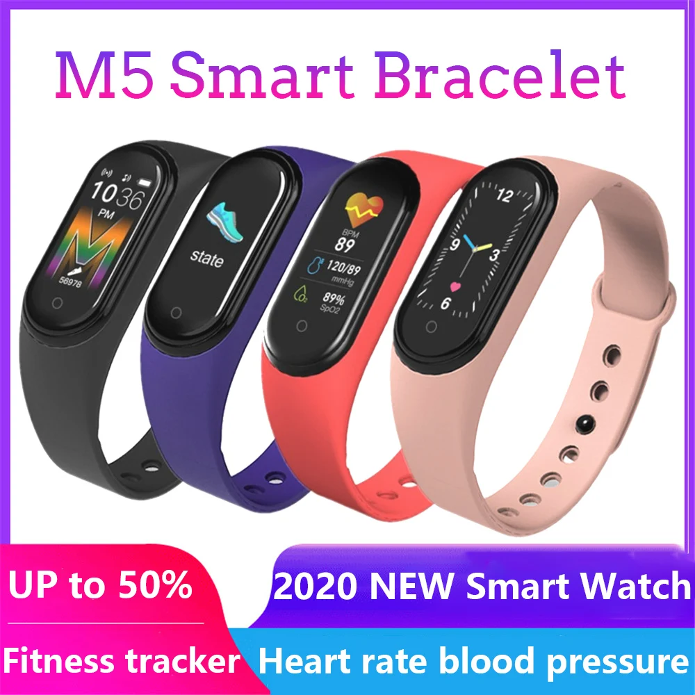 

M5 Smart Watch Men Women Watches Sport Fitness Bracelet Sleep Tracker Bluetooth Call Music M5 Plus Waterproof Sports Smartband
