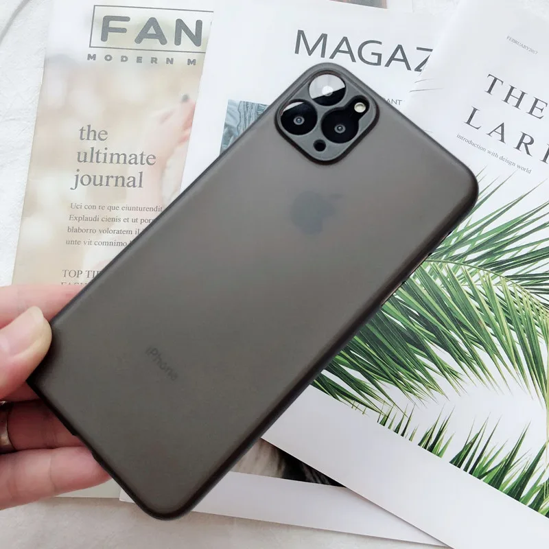 Чехол для iPhone 11 Pro 11Pro MAX противоцарапающийся ультратонкий 0,3 мм пластиковый чехол X Xs Xr 6 7 8 Plus матовый чехол.