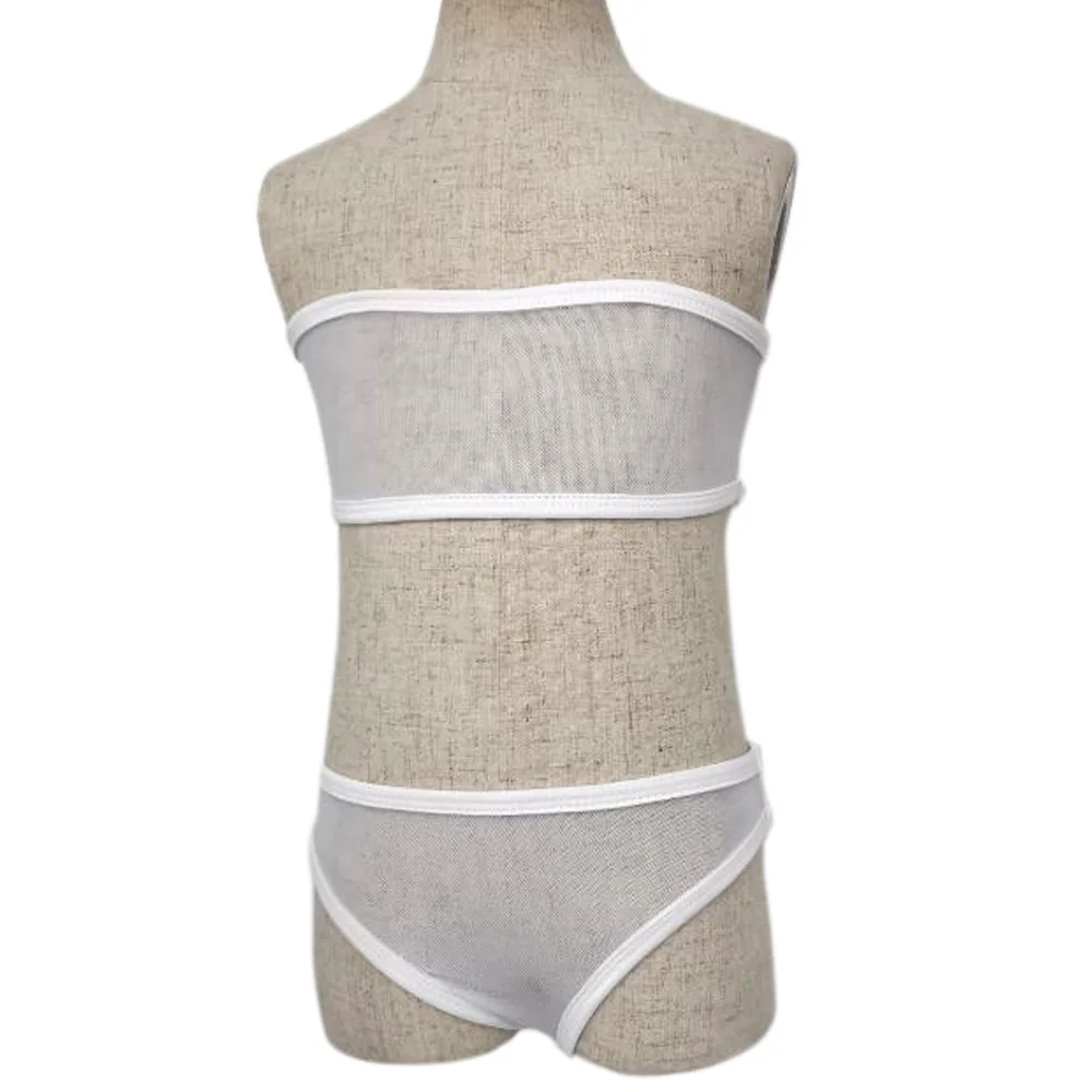 

New Clear Crop Top Underpants Tube Top set for Sexy Doll