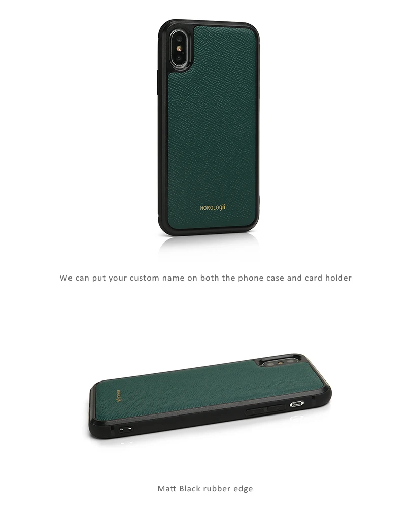 Horologii Name бесплатно чехол для iPhone под заказ 11 Pro Max кожаный зеленый с держатель для карт набор Рождественский подарок Прямая поставка