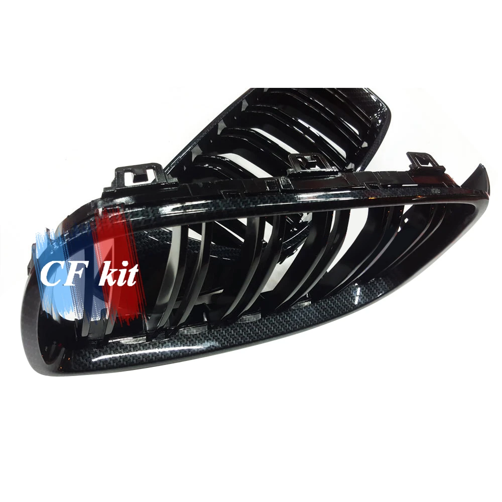 CF набор гоночных грилей из настоящего углеродного волокна передняя решетка с