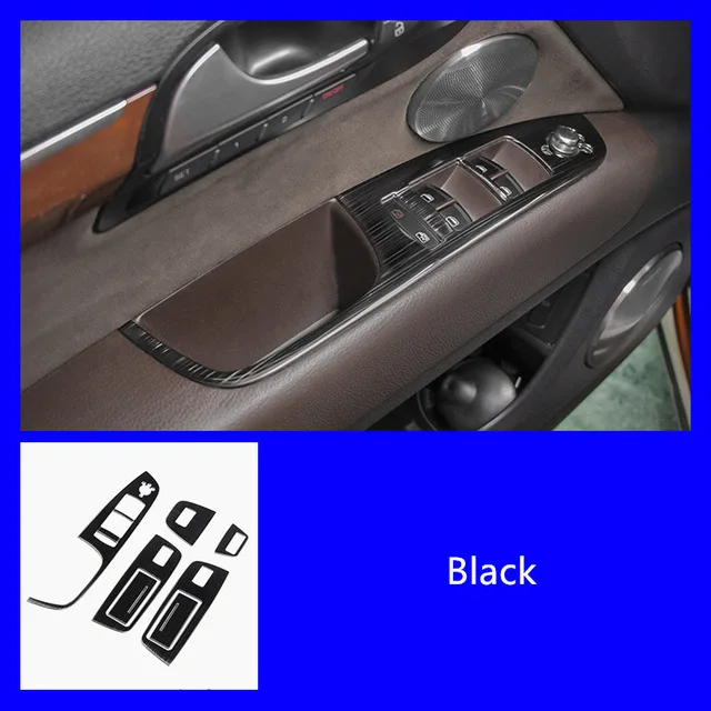 

Автомобильный Стайлинг, дверной подлокотник, рамка, накладка для Audi Q7 2008-15, левый переключатель подъема окна, кнопки, рамка, аксессуары для интерьера