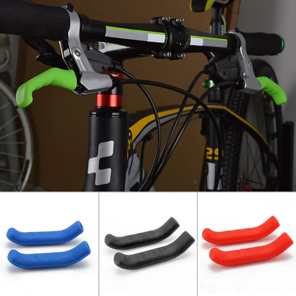 

1 Pair Bicycle Brake Handle Silicone Protection Cover Universal Wear Resistance Waterproof Non-slip Mountain Bike Brake Cover