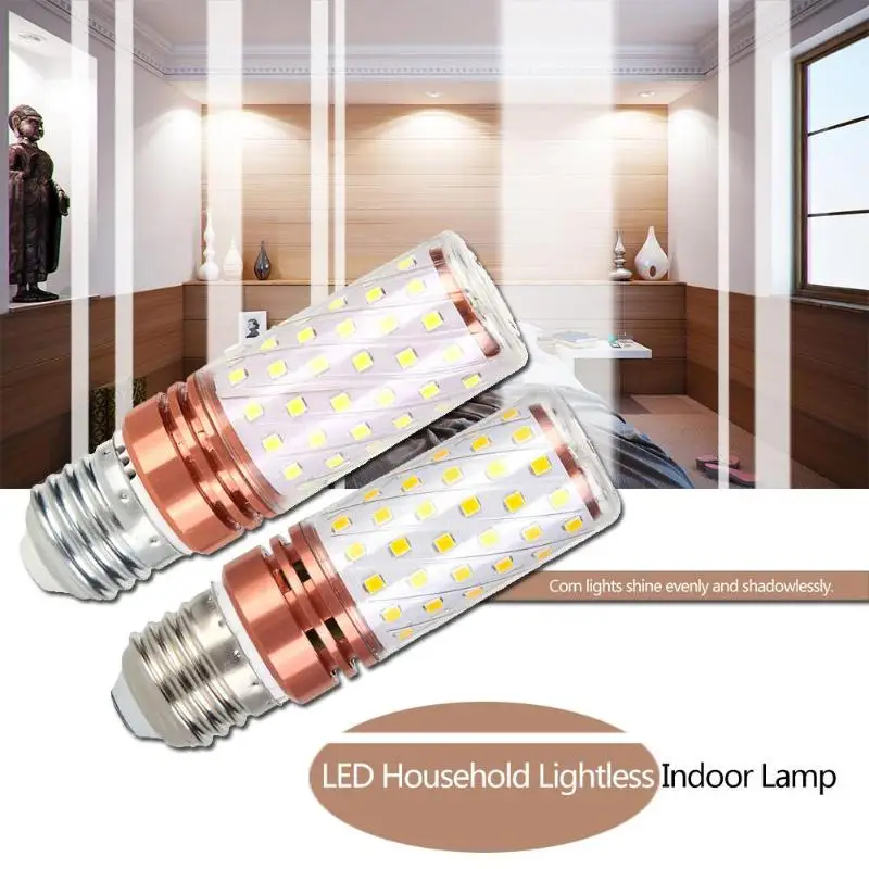 E27 E14 Светодиодный точечный светильник 12 Вт 16 SMD2835 лампа переменного тока 220V 230V 240V