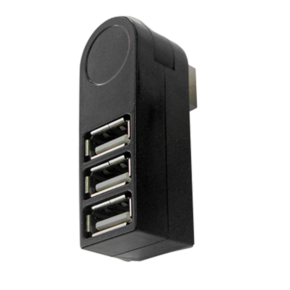 Вращающийся высокоскоростной usb-хаб с 3 портами 2,0 USB разветвитель адаптер для ноутбуков/планшетных ПК периферийных устройств