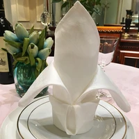 1pcs cotton square table napkin folding jacquard fabric home handkerchief cloth tea towel wedding gift hotel banquet serviette
