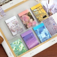 50pcsset color aesthetics simplicity sticker wish exchange ins art journal planner diy material decoration stickers stationery