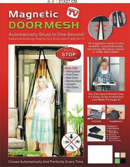 Декоративные Аксессуары для штор магнитный экран без рук сетка двери Анти