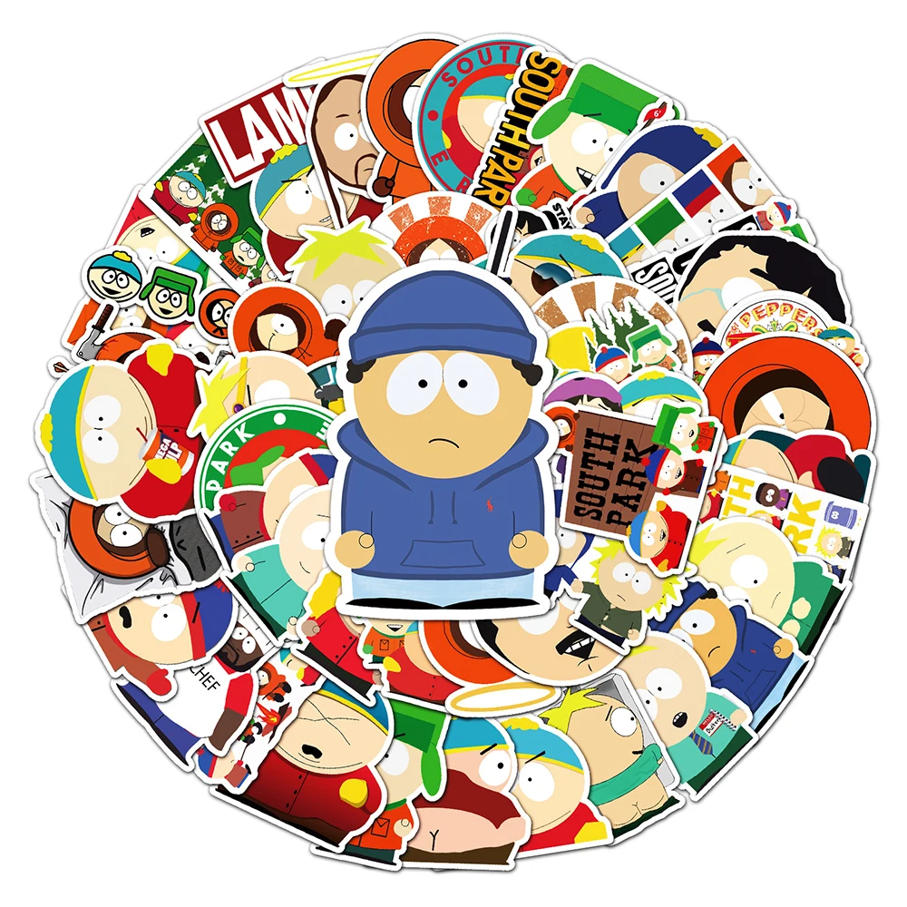 103050pcs animation southpark graffiti stickers car laptop skateboard phone bike luggage waterproof sticker decal kids toy free global shipping