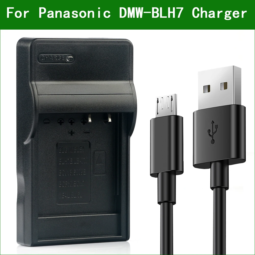 

DMW-BLH7 BLH7E Digital Camera Battery Charger For Panasonic DMC-GM1 GM5 GF7 GF8 LX9 LX10 LX15 DC-GF9 GF10 GF90 GX800 GX850