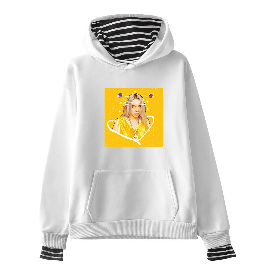 BILIE EILISH Hoodies Pullover Women Autumn Warm Harajuku Sweatshirt for Teenage Girls Female Streetwear Hip Hop Clothes | Женская одежда