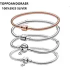 Женский браслет Змея из серебра 100% пробы