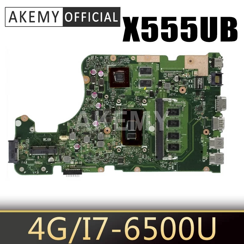 Фото X555UB 4G / I7-6500U GT940M для Asus X555UQ X555UF X555UJ материнская плата Mainboard 90NB0AQ0-R02300 | Компьютеры и