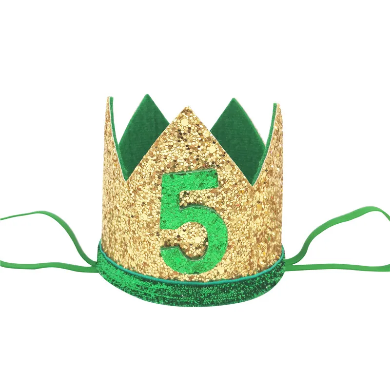 

QIJOYJU Повязка на голову с короной, зеленый, 1 шт.