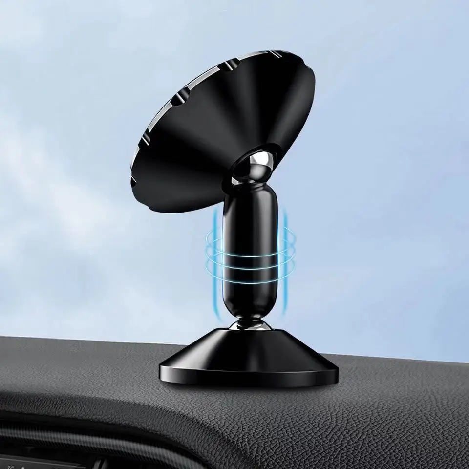 

Car Holder Phone Car Mount Magnetic Suction Dashboard Double Ball Multifunctional Strong Magnetic Metal Phone Stand for Car