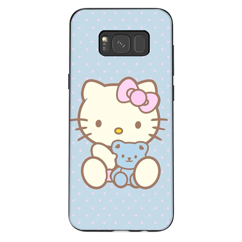 Чехол для телефона для samsung J6 A70 A60 A50 A40 A20 A30 A10 A7 A6 A5 A3 A8 A9 крышка рисунок «Hello Kitty» Прохладный - Цвет: B6