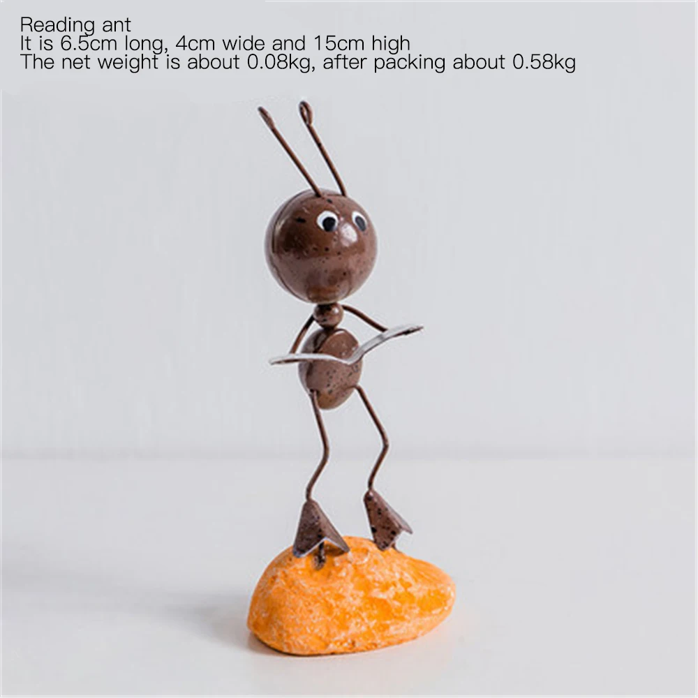 1PC Iron Ant Simple Hanging Foot Doll Home Living Room Study Bedroom Desktop Decoration Crafts Accessories | Дом и сад