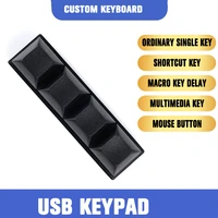 USB Keypad Keys Multi-key One Shortcut Keyboard for Volume Control Copy and Paste Gaming Programing DIY Setting Shortcut