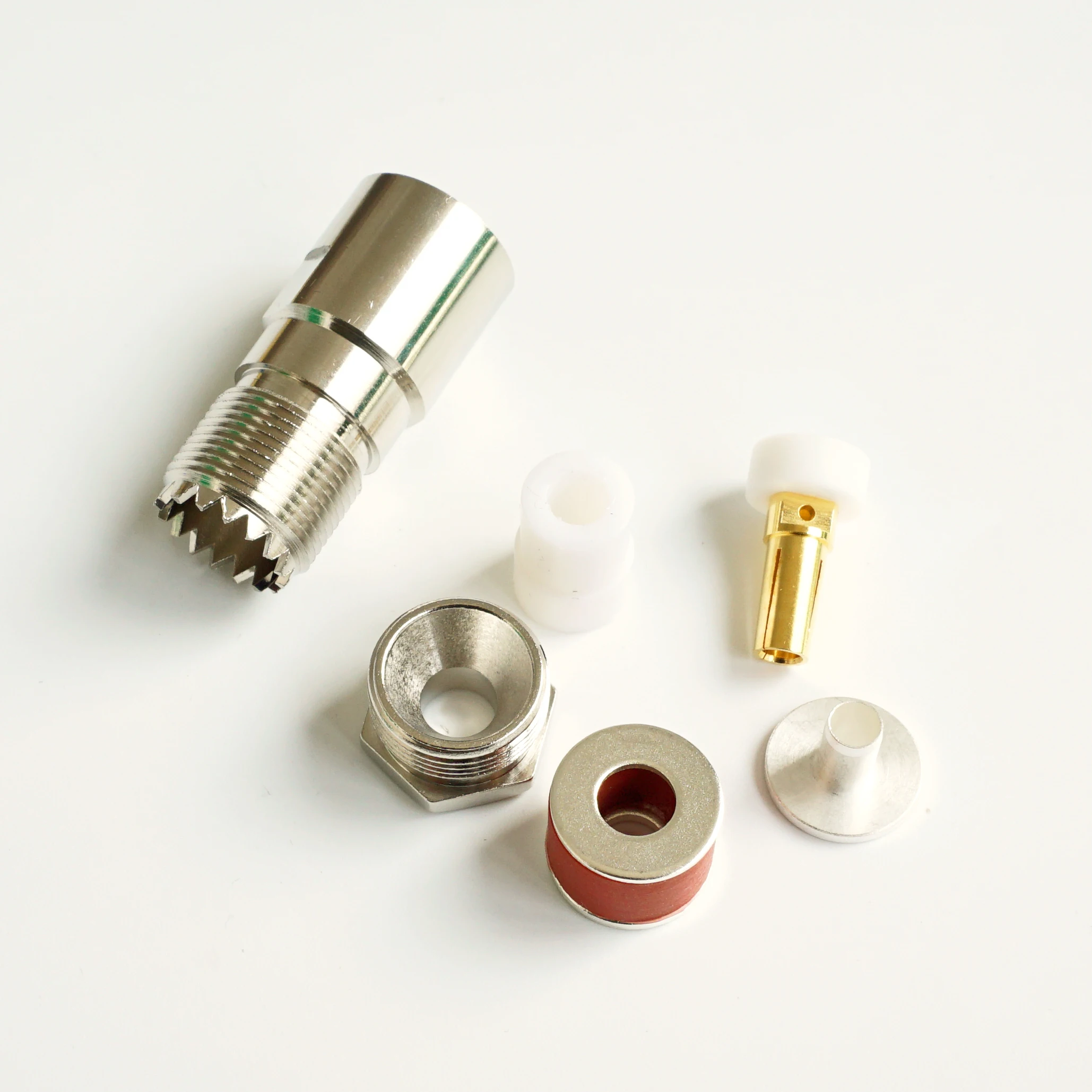 10pce UHF гнездовой разъем SO239 SO-239 зажим для кабеля RG8X RG-8X LMR240 RF |