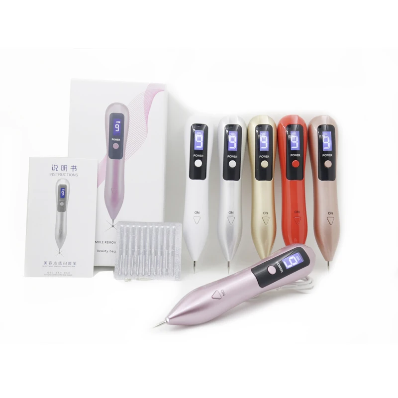 9 Level Spot Mole Removal Pen LED Plasma freckle Skin Tighenting Remover Wart Tag Tattoo Device | Красота и здоровье