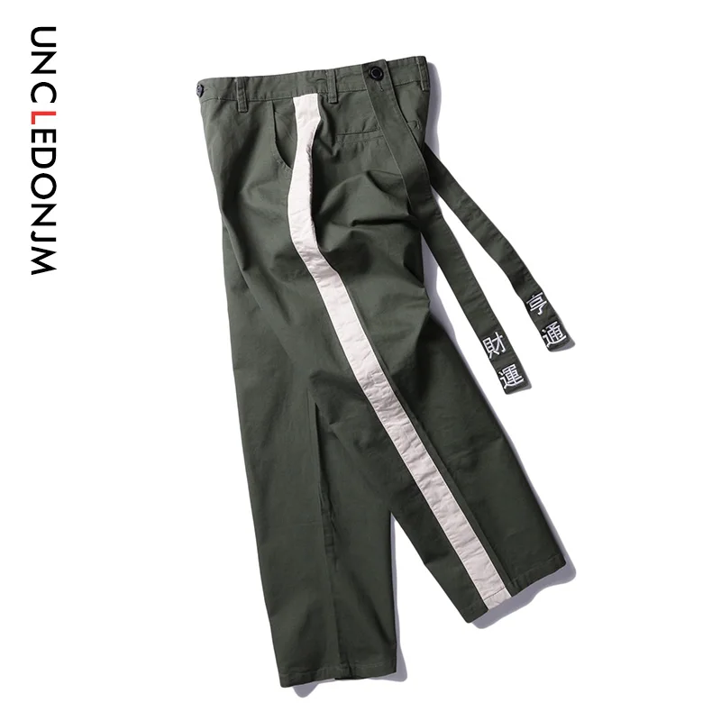 UNCLEDONJM вышивка китайские мужские брюки-Карго повседневные шаровары штаны для