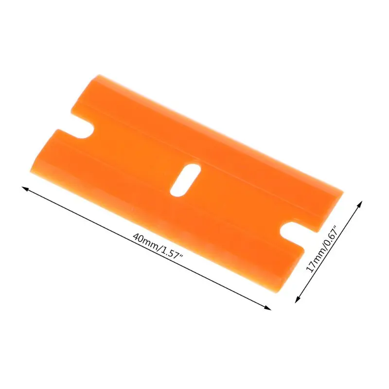 

100 шт., скребок для автомобильной пленки, с двойными краями