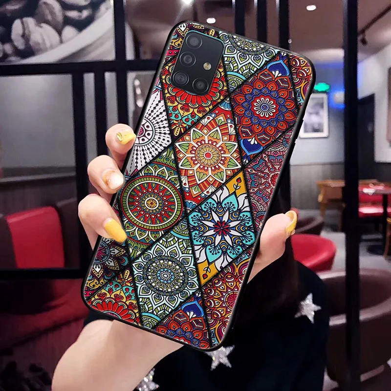 Чехол с 3D тисненым цветком для Samsung Galaxy Note 10 S10 Lite Plus A21S A21 A31 A41 чехол объемным