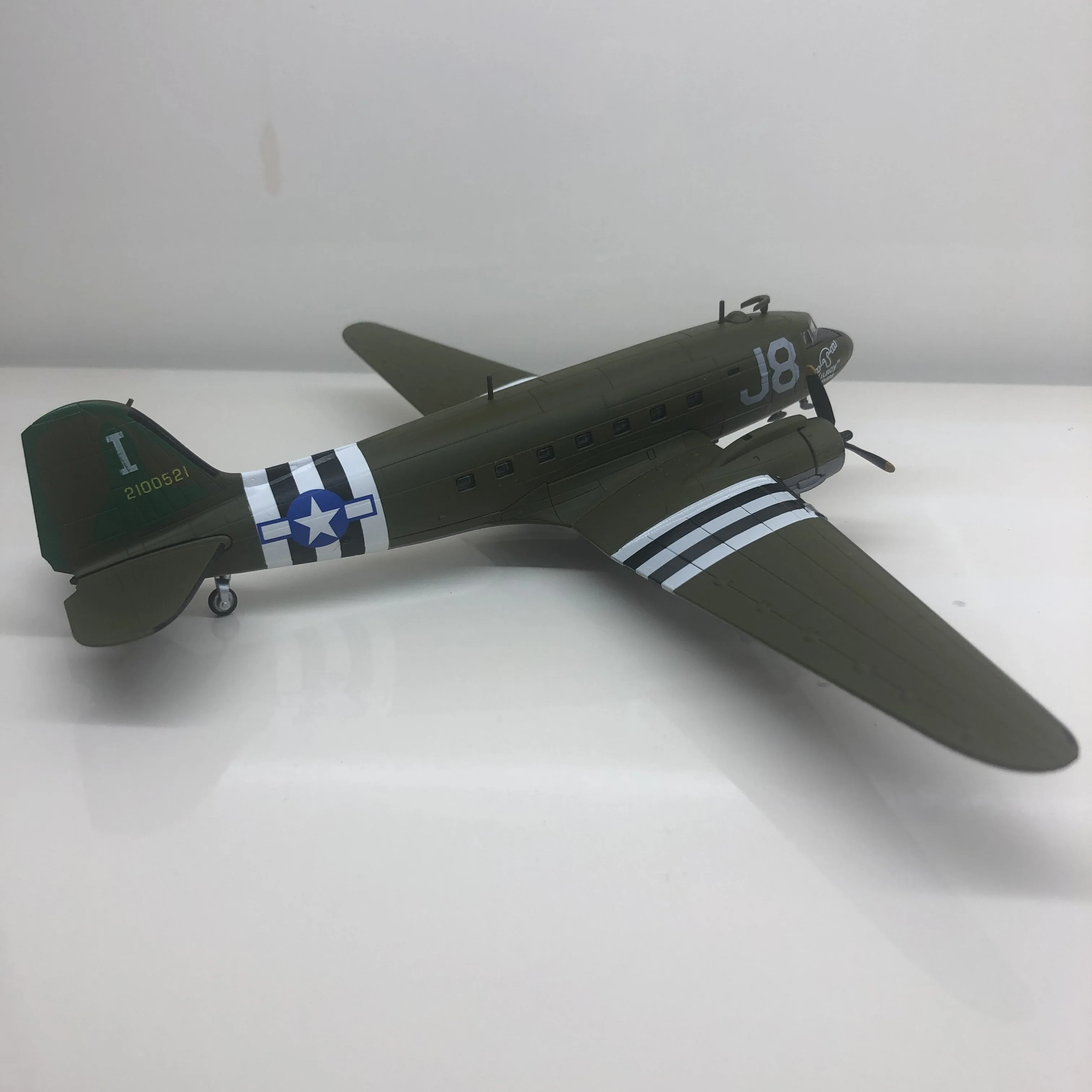 1/100 специальный литой металл Дуглас C-47 Второй мировой войны транспортный истребитель моделирование модель домашний дисплей коллекция игрушек для