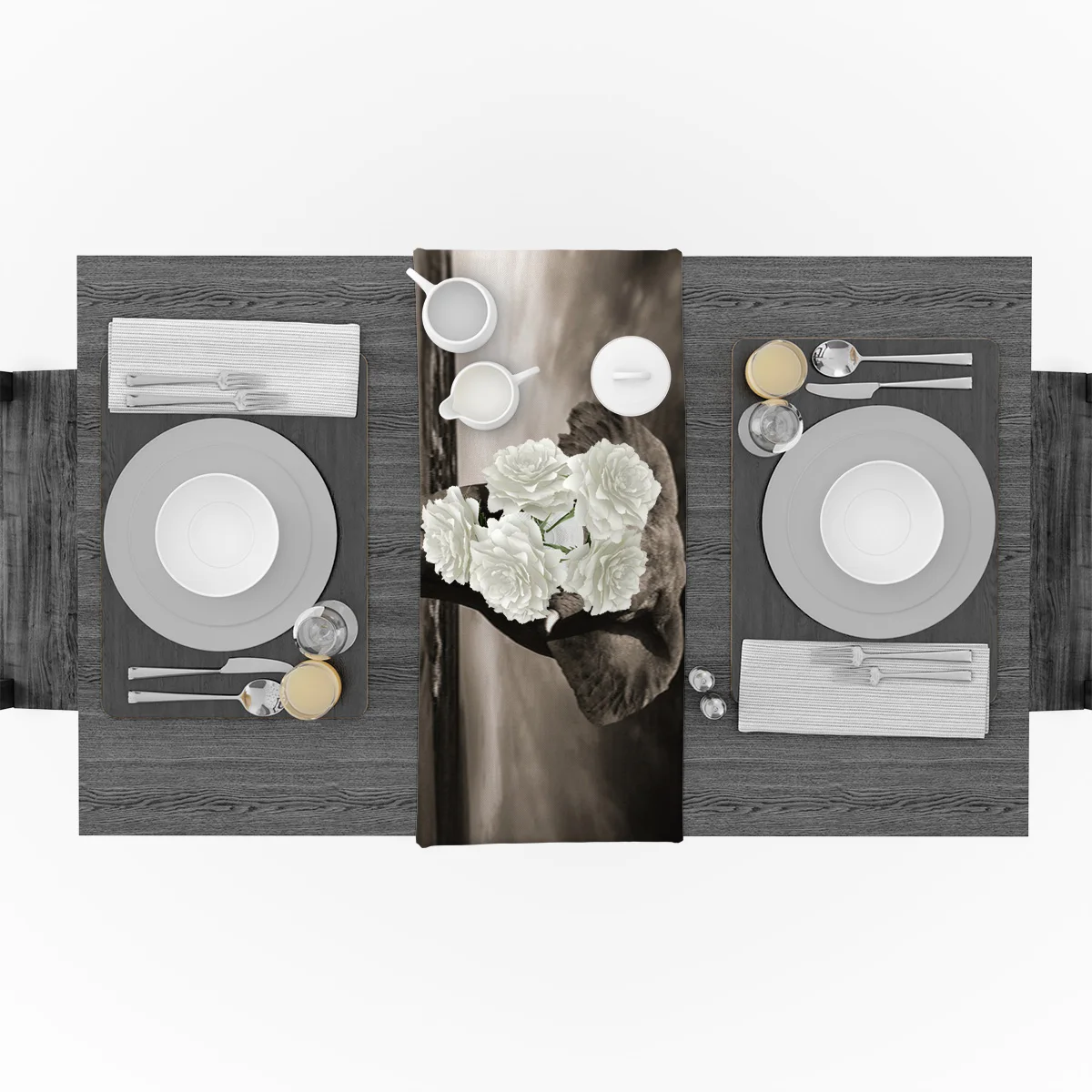 Wild Animals Elephant Sky Table Runners For Wedding Holiday Event Party Decoration Tablecloth Modern Runner Home Decor | Дом и сад