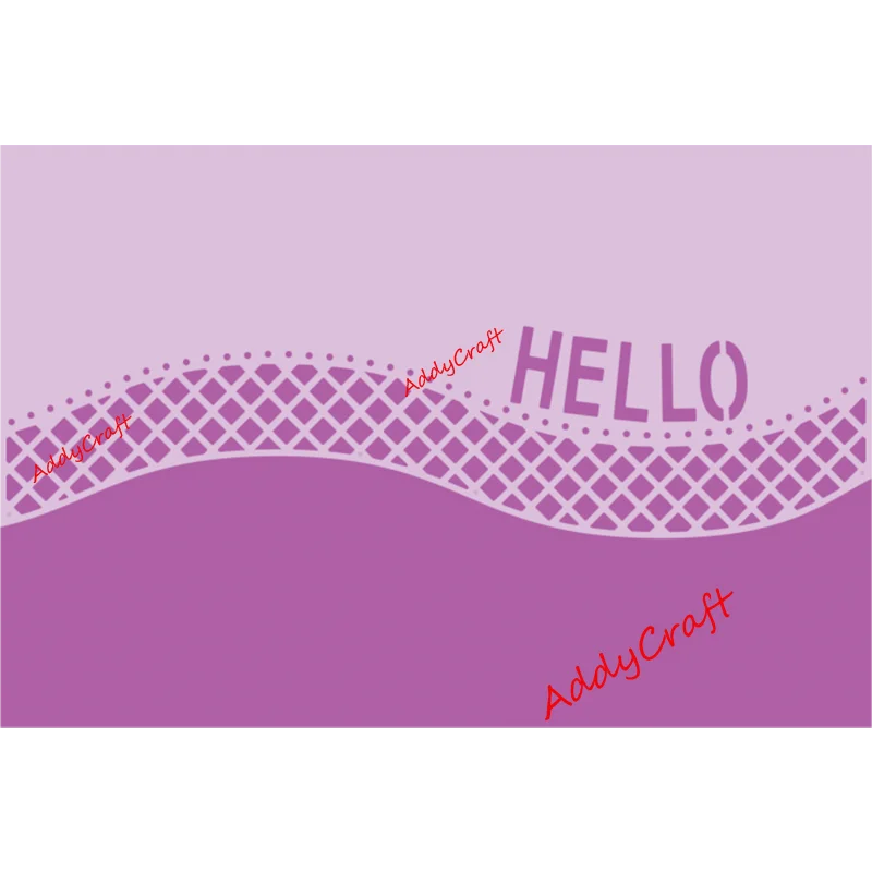 Металлические Вырубные штампы hello кружева форма для скрапбукинга бумаги