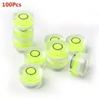 Оптовая продажа, 100 шт., 14 мм * 8 мм, линейка уровней пузырьков на дисках, измерительный инструмент, Круглый Уровень пузырьков для DSLR камеры