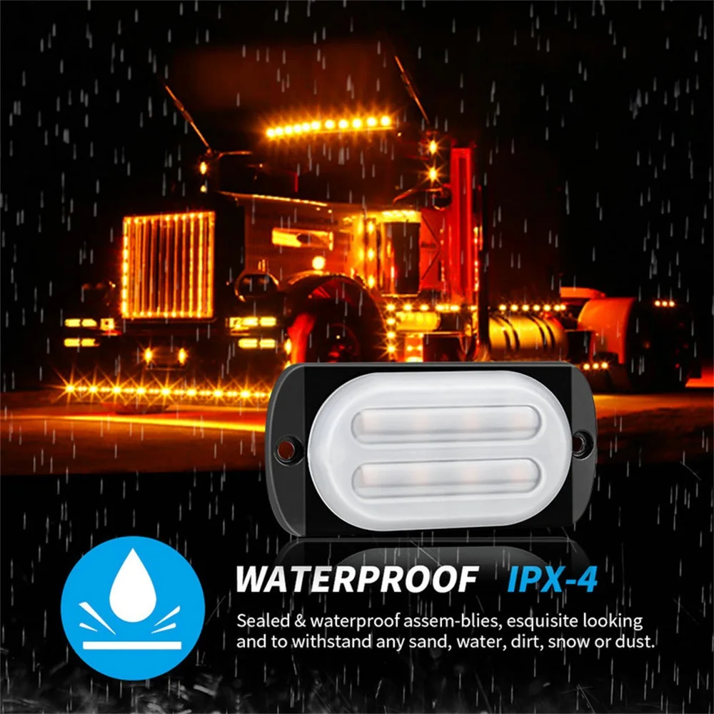 New 8LED Car Truck Trailer Beacon Lamp Strobe Warning Light Grill Flashing Breakdown Emergency LED Side For Cars | Автомобили и