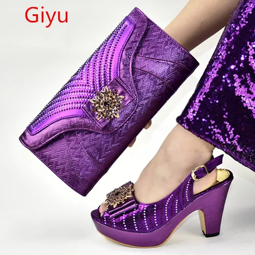 

doershow African Shoes And Bags To Match Set High Quality Womwn Shoes And Bag Sets Italian Shoes And Bag Set For Party!SAB1-30
