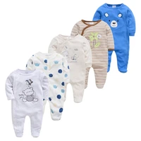 newborn girl boy pijamas 3pcs 5pcs sleepers baby pyjamas bebe fille cotton breathable baby pjiamas infant sleepsuit homewear