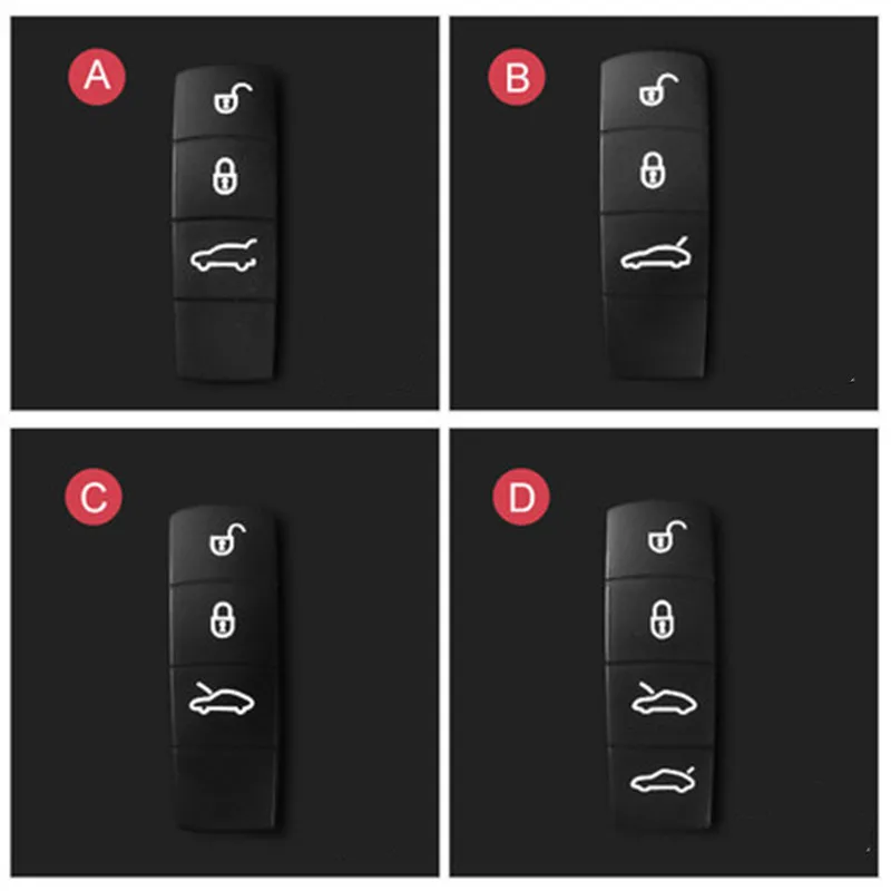 Сменные силиконовые резиновые кнопочные подушечки для ключей Smart Car 3 4 кнопки Porsche