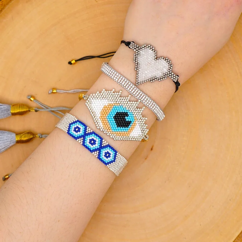 Браслет с виноградом MIYUKI для женщин ювелирное изделие в виде сердца Турецкий