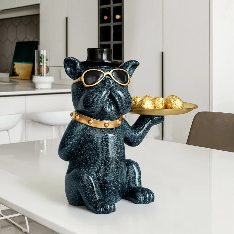 Крутая собака скульптура из смолы украшение для гостиной спальни декорации