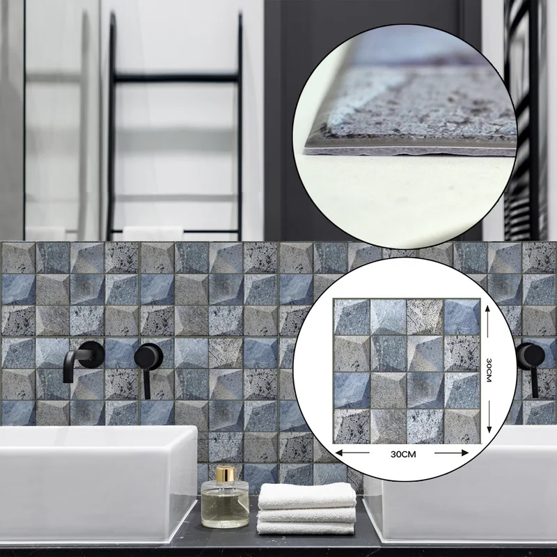 Самоклеящиеся 3D обои из ПВХ водостойкие маслостойкие | Дом и сад