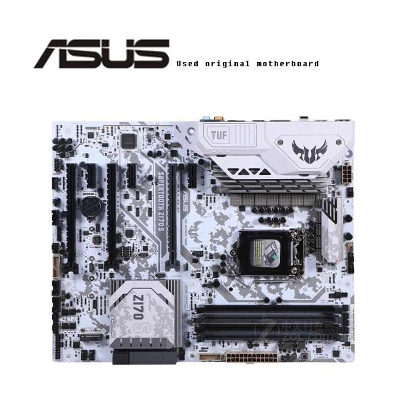 Для ASUS SABERTOOTH Z170 S оригинальная материнская плата разъем LGA1151 DDR4 настольная