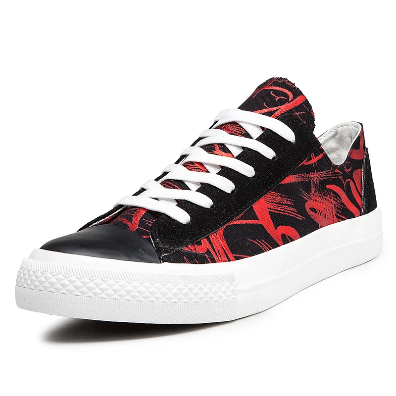 

Men Canvas Shoes Fashion Solid Color Men Vulcanized Shoes Lace-up White Casual Shoes Men Sneakers Tenis Masculino