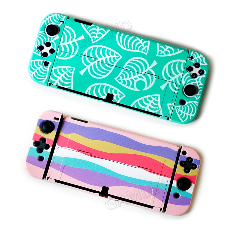 Цветной чехол для Nintendo Switch OLED с ограниченным тематическим рисунком Розовый