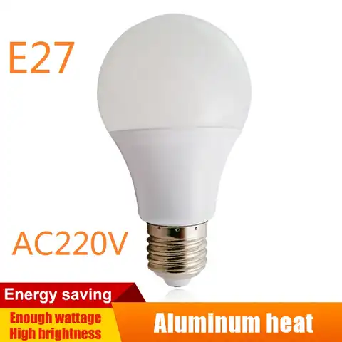 E27 светодиодный лампы AC 220V 230V 240V 21 Вт 18 Вт 15 Вт 12 Вт 9 Вт 6 Вт 3 Вт лампада Светодиодный точечный светильник Настольная лампа светодиодные лампы ...
