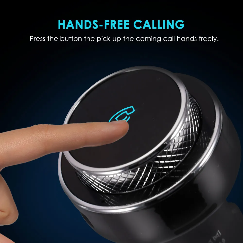 

ALLOMN USB Car Charger 2 Port LED 3.1A Universal Phone Fast Charging Black Stable Quick Charging for Table Phone Car