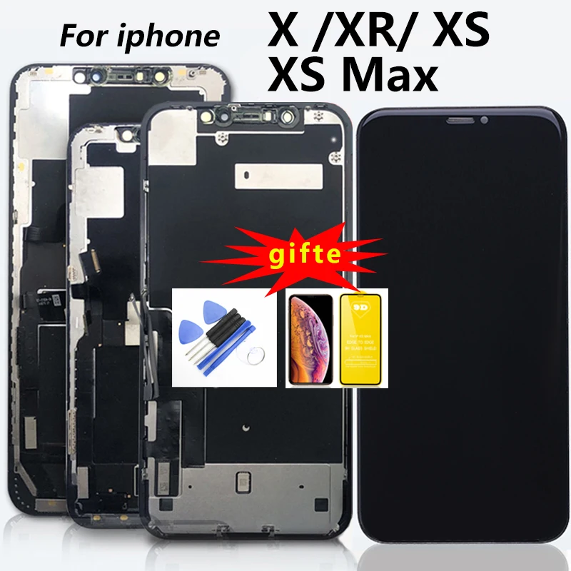 ЖК дисплей с сенсорным экраном и дигитайзером в сборе для iPhone X XS XR Max|Экраны