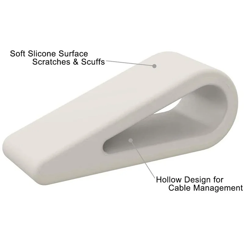 4 Pack Laptop Stands Portable Lightweight Anti-Slip Silicone Desk Riser Durable Flatform Kickstand Holder White | Автомобили и