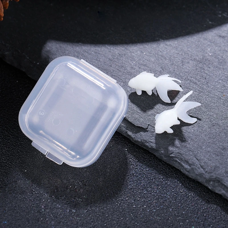 

6 Shapes DIY Silicone Mini Goldfish Modeling Cute Fish Resin Art Mold Fillers LX9E