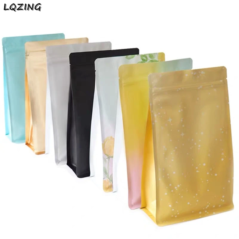 Новые 16*26 + 8 см большого размера стоячие сумки с замком на молнии цветные мешочки