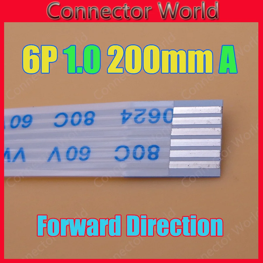 

5 шт. Новинка FFC FPC плоский гибкий кабель 1,0 мм Шаг 6 контактов Длина 200 мм ширина 7 мм ленточный гибкий кабель